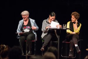 Brigitte Haentjens, Suzanne Lebeau et Zab Maboungou, Chantier féministe, Espace GO